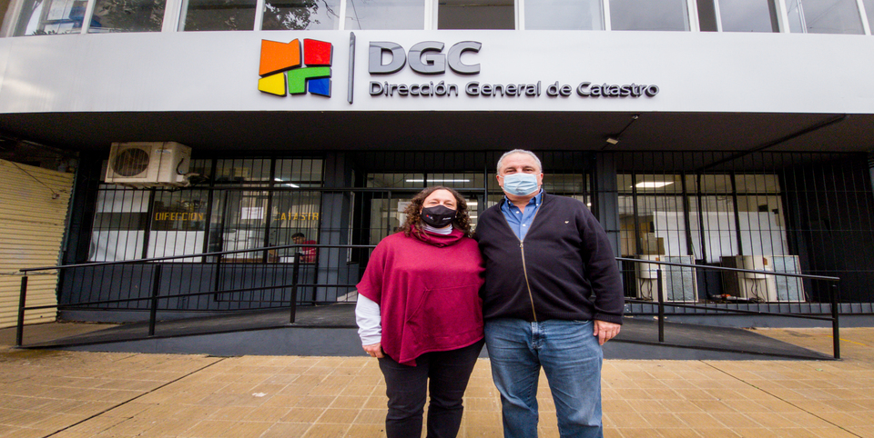 Passalacqua visitó la Dirección de Catastro y tuvo una nutrida agenda de trabajo con Mariana Mira