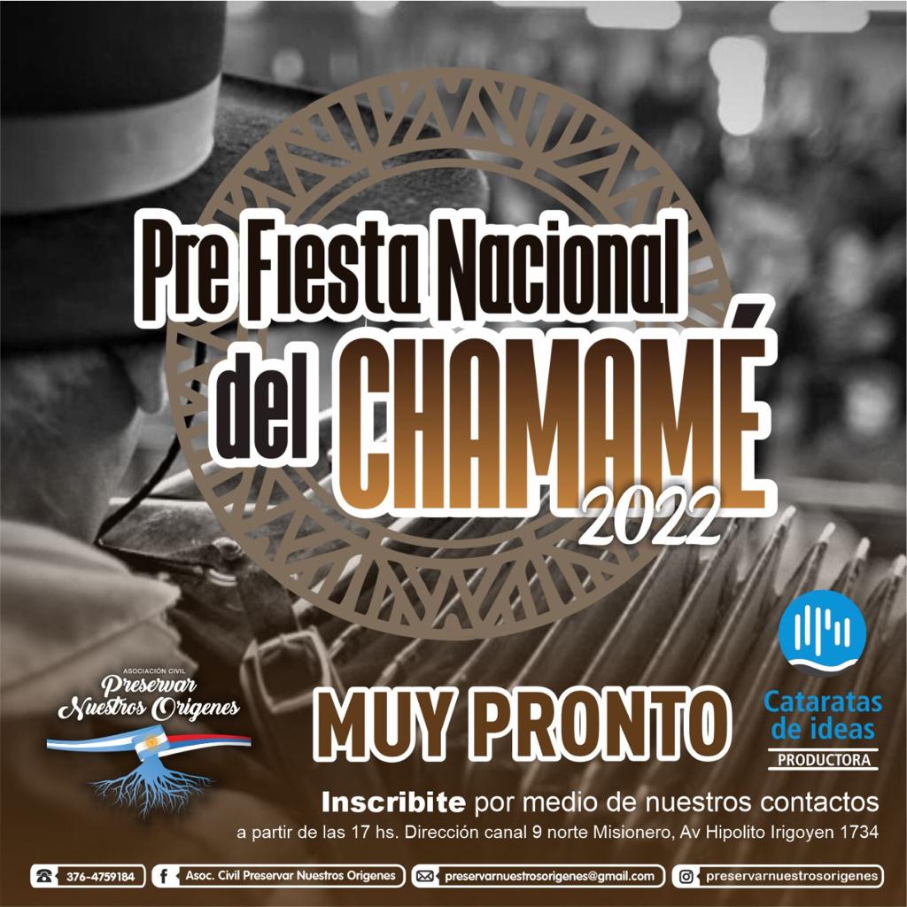 Abrieron las inscripciones para la Pre Fiesta Nacional del Chamamé 2022