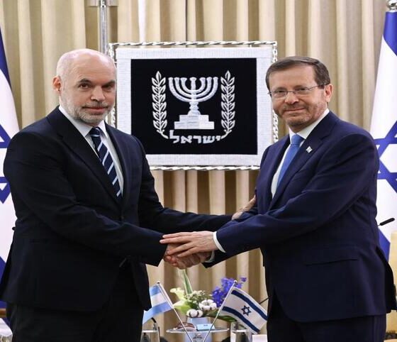 Larreta se reunió con el presidente de Israel para de conocer la transformación económica israelí