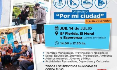 Este jueves, el Operativo Por Mi Ciudad vuelve a los barrios El Moral, Florida y Esperanza