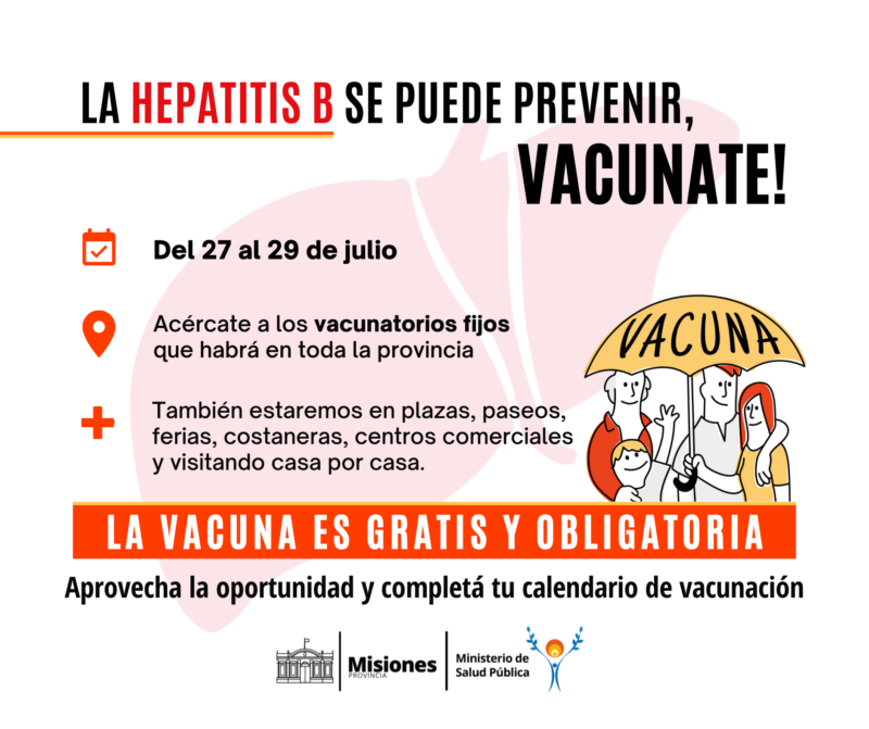 Campaña de vacunación contra la Hepatitis B y testeos rápidos