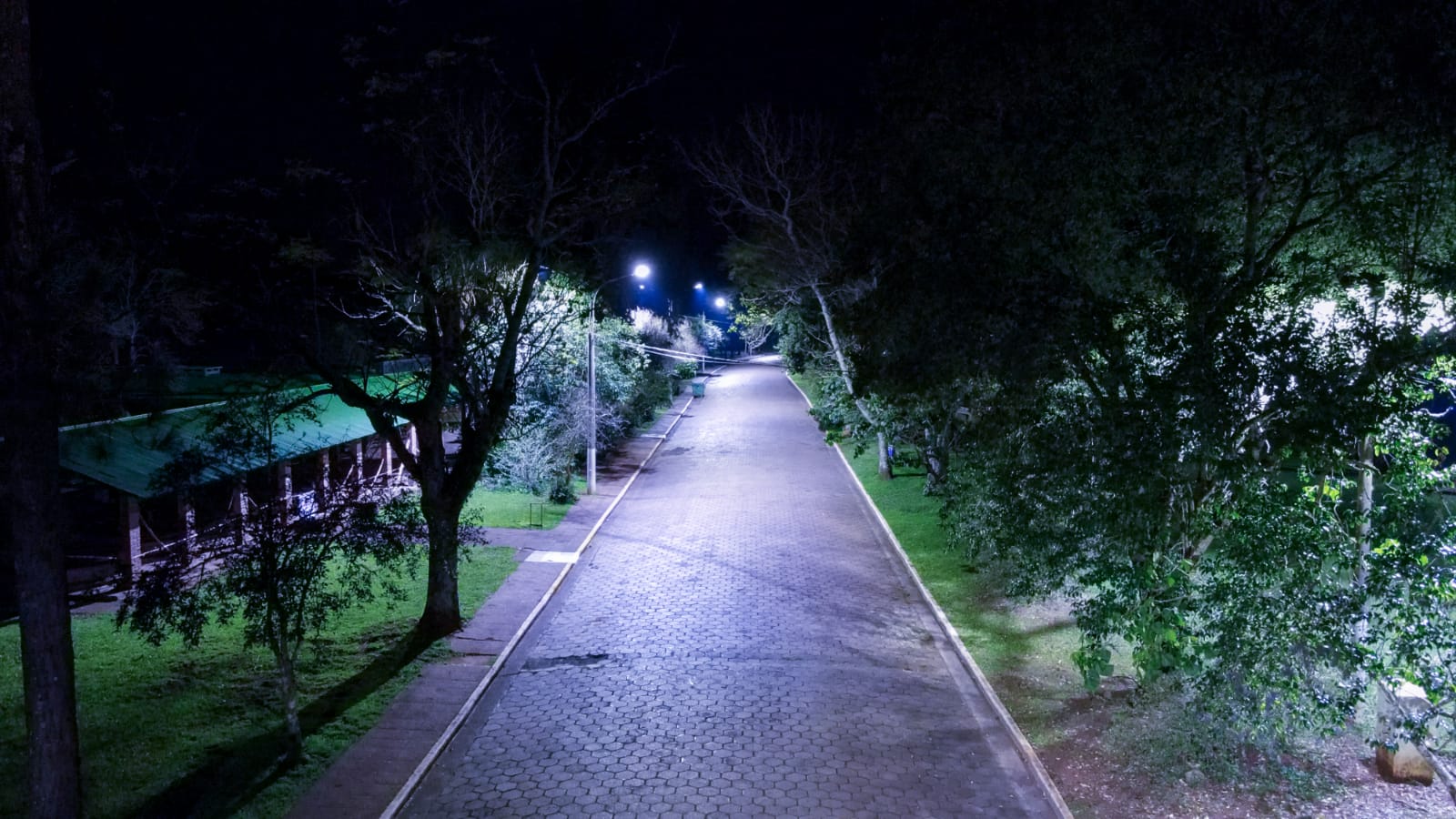 Colocaron nuevas luminarias LED en el  Parque Schwelm