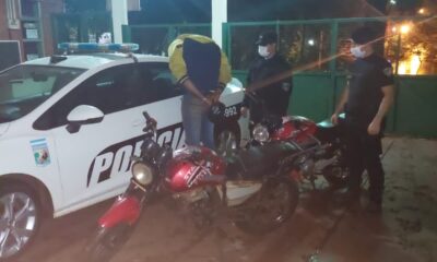 Detuvieron a un joven, y secuestraron dos motocicletas de dudosa procedencia