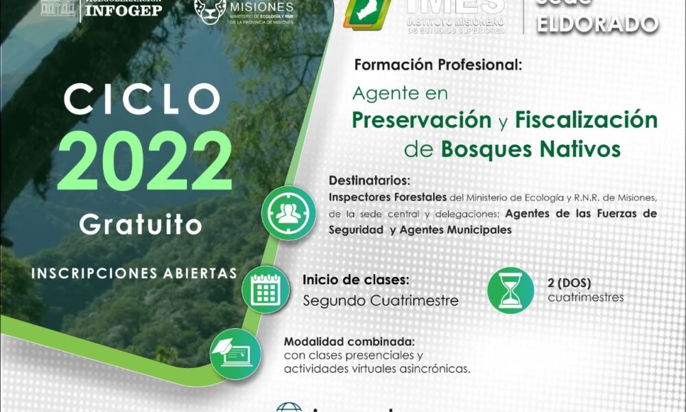 Formación Profesional: Agente en Preservación y Fiscalización de Bosques Nativos