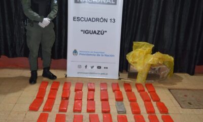Gendarmería Nacional incautó 48 paquetes de marihuana con un avalúo aproximado de $9.060.233,73