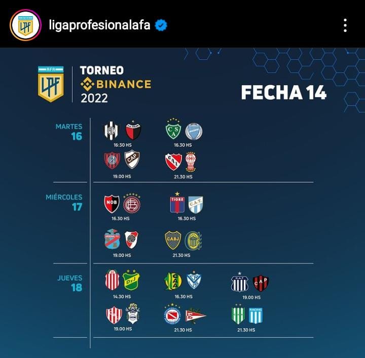 La Liga Profesional del Fútbol arranca con la fecha 16