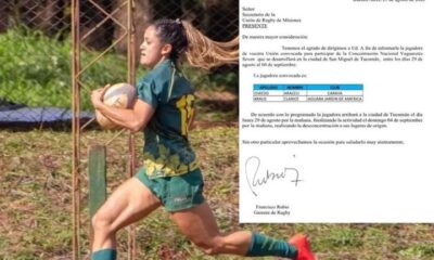 La eldoradense Araceli Oviedo nuevamente convocada a la Selección Argentina de Rugby Femenino Seven
