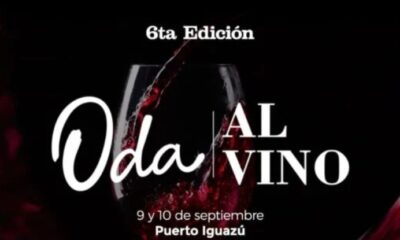 Entre el 9 y 10 de septiembre se realizará la sexta edición Oda Al Vino en Puerto Iguazú