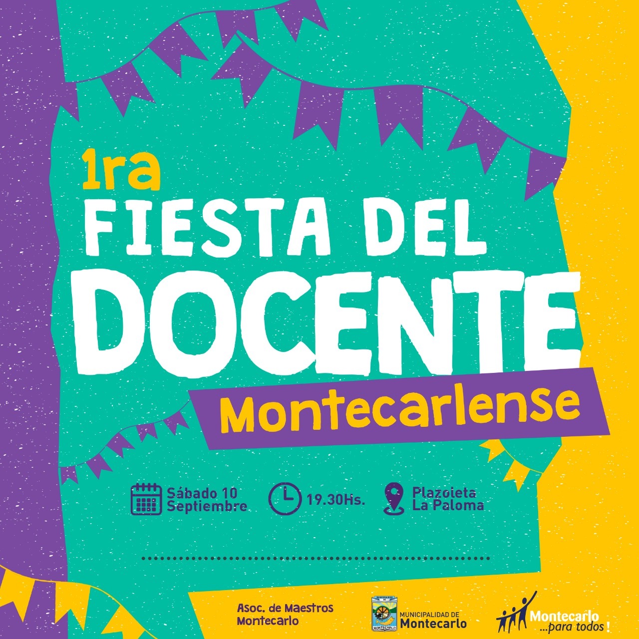 Montecarlo tendrá su primer “Fiesta del Docente Montecarlense”
