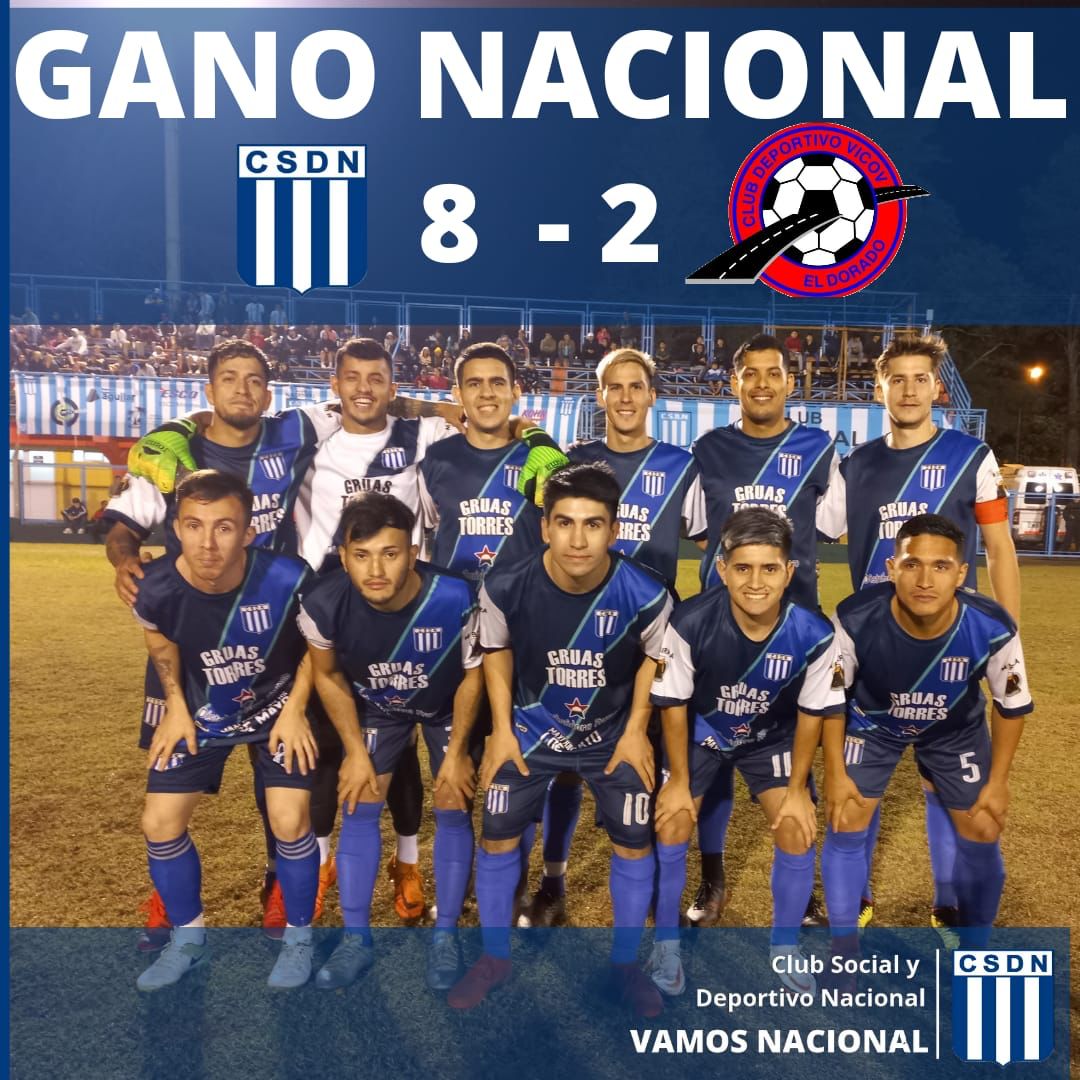 Nacional de Puerto Piray goleó al Deportivo Vicov