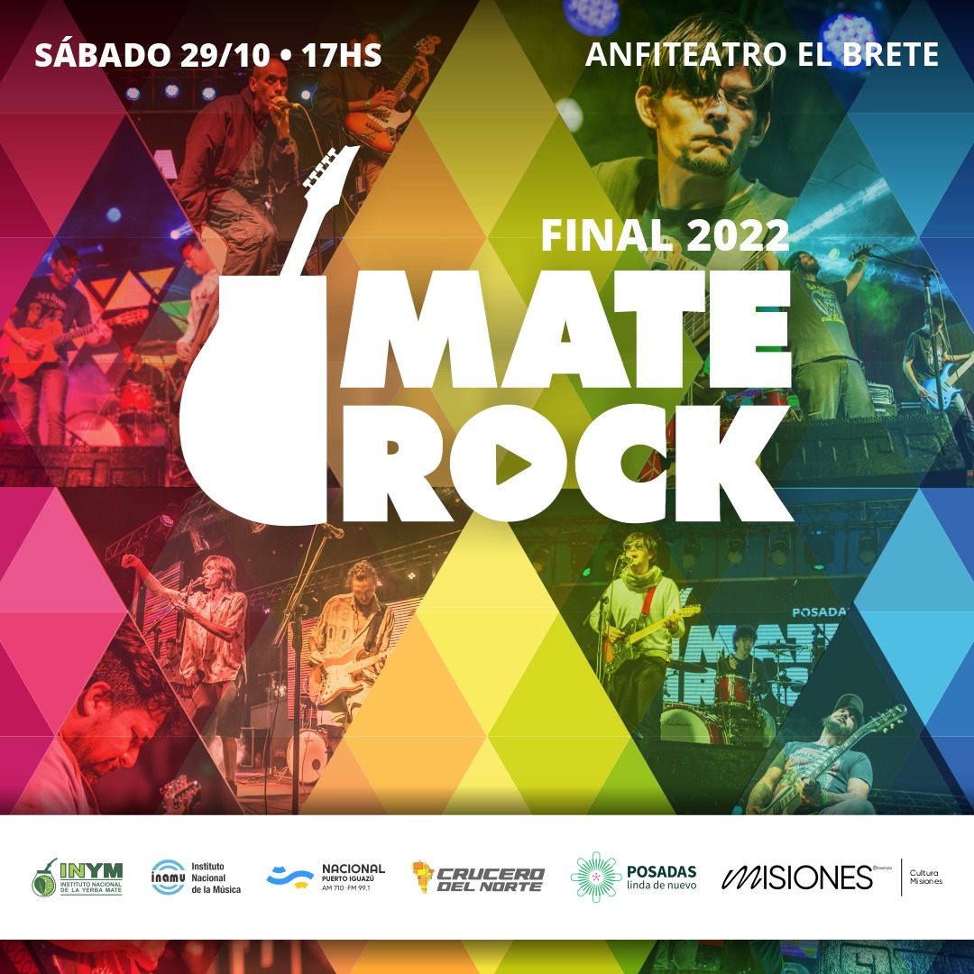 El sábado 29 será la gran final del Mate Rock