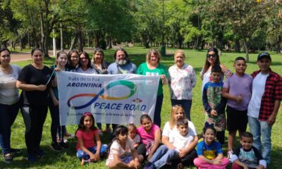 La "Ruta de la Paz" realizó actividades artísticas con niños de Eldorado