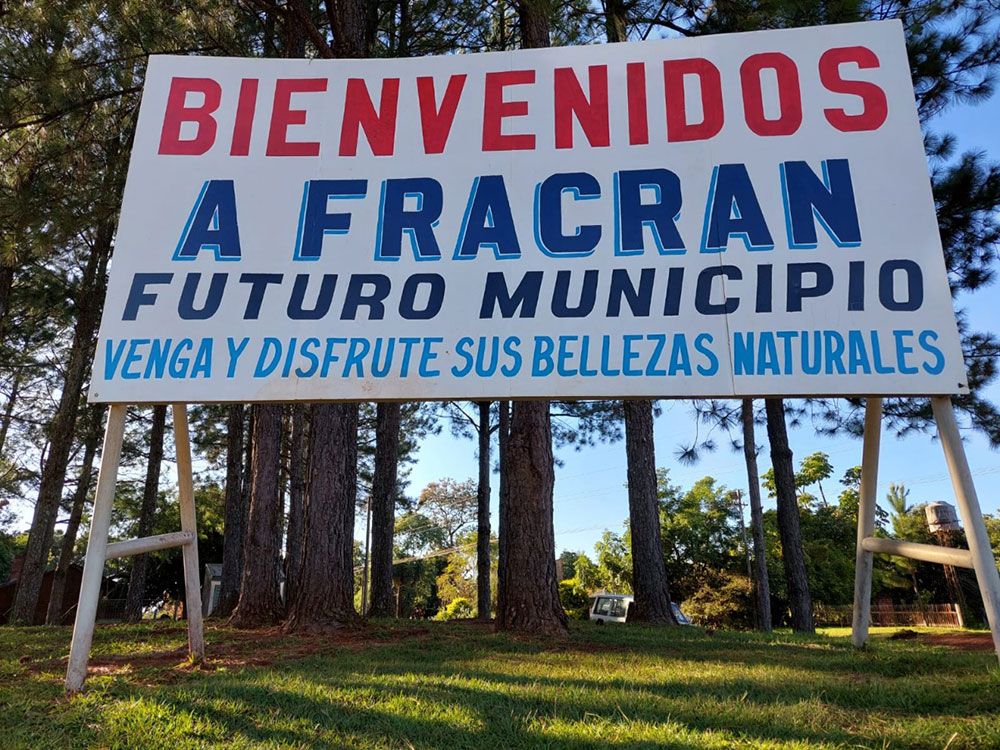 Fracrán se convirtió en el Municipio 78 de Misiones