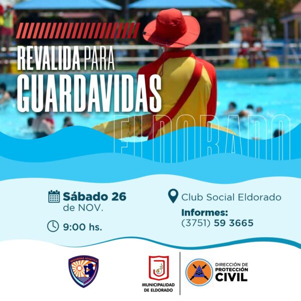 Con 22 inscriptos este sábado se realizará la capacitación de reválida para Guardavidas