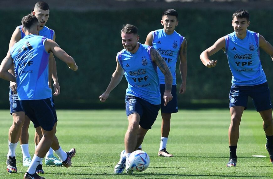Argentina volvió a las prácticas y Scaloni analiza cambios