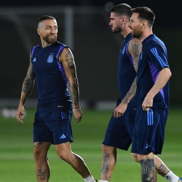 Messi encabezó el inicio del último entrenamiento previo al duelo con México