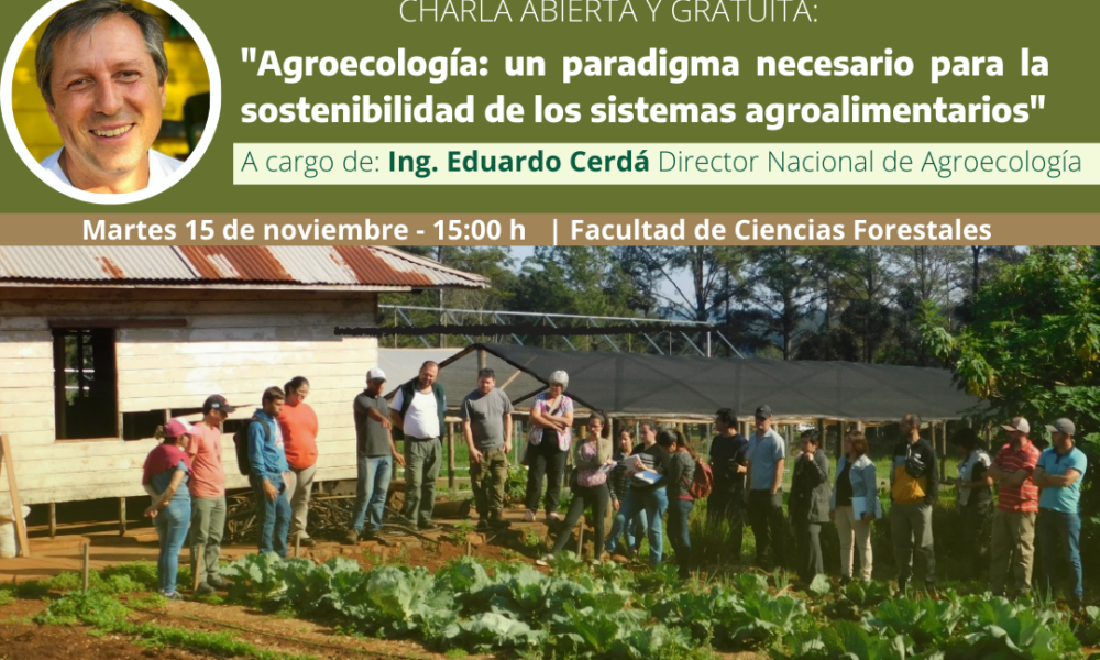 Se realizará una charla sobre agroecología y la sostenibilidad de sistemas agroalimentarios en Forestales