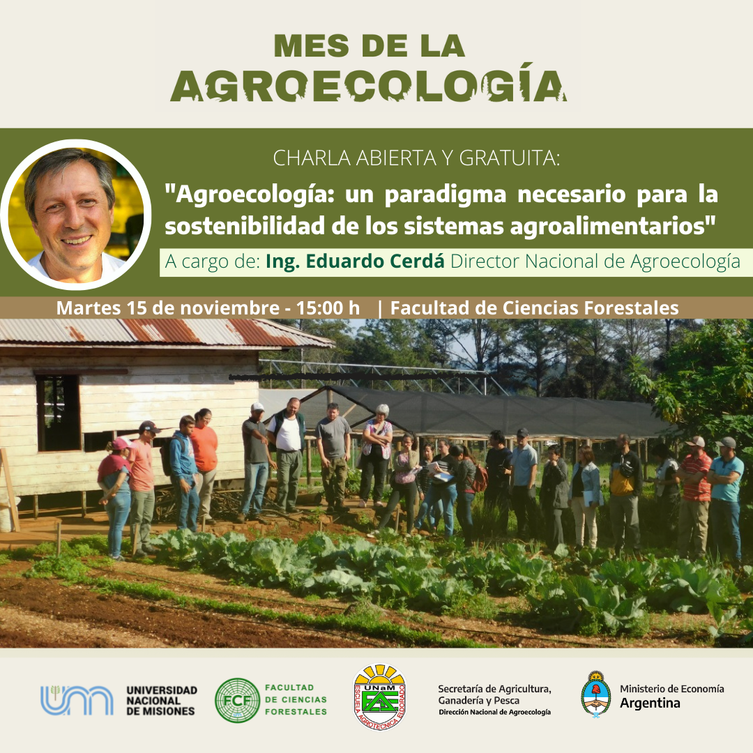 Se realizará una charla sobre agroecología y la sostenibilidad de sistemas agroalimentarios en Forestales