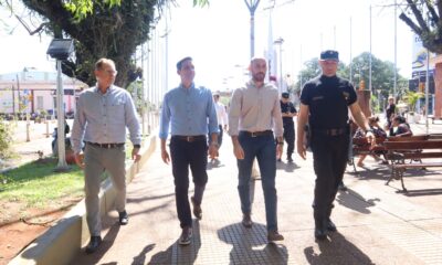 Oberá: el intendente Hassan y el ministro Pérez recorrieron la ampliación y renovación del sistema de videovigilancia  