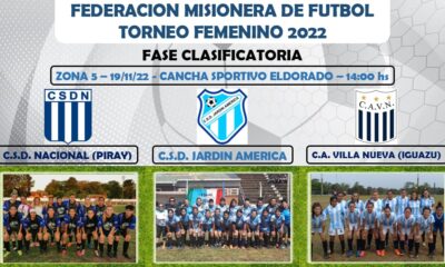 Sportivo Eldorado es una de las sedes en el inicio el Torneo Provincial de Fútbol Femenino