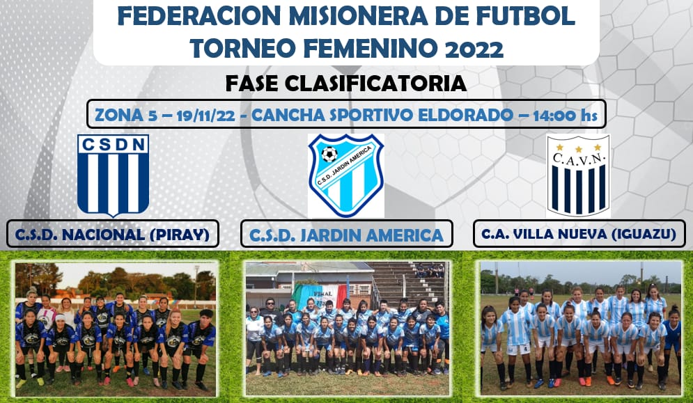 Sportivo Eldorado es una de las sedes en el inicio el Torneo Provincial de Fútbol Femenino