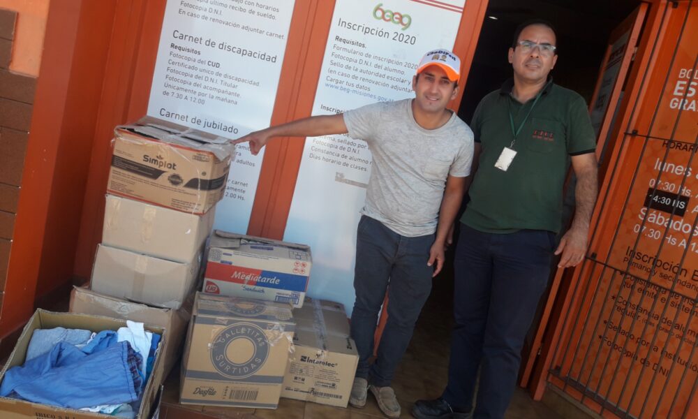 Nueva donación de Choferes Solidarios: 9 cajas de ropa fueron destinadas a un merendero barrio Elena