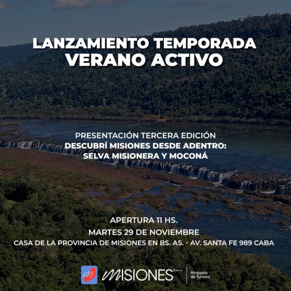 Este martes se hará el lanzamiento de la temporada "Verano Activo"