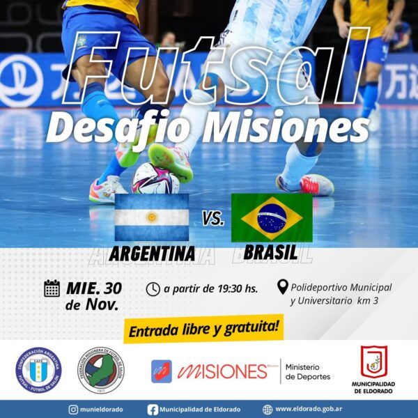 Esta noche se juega la Copa Desafío entre Argentina y Brasil