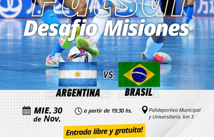 Esta noche se juega la Copa Desafío entre Argentina y Brasil