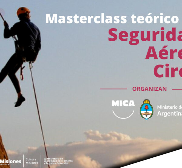 Con una buena concurrencia se realizó la masterclass teórica y práctica sobre seguridad aérea para trabajadores de artes circenses