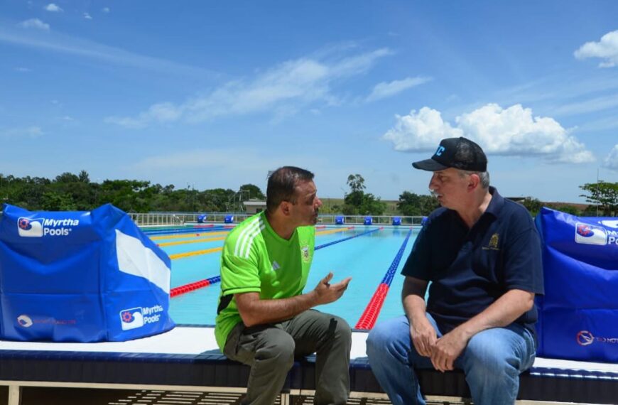 El Gobernador Herrera Ahuad y el Diputado Provincial Passalacqua visitaron la pileta olímpica de Misiones