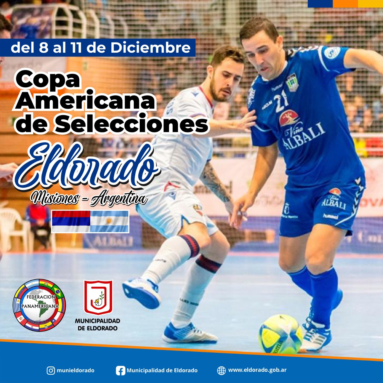 Eldorado recibe a los mejores equipos en la "Copa Americana de Selecciones" de futsal