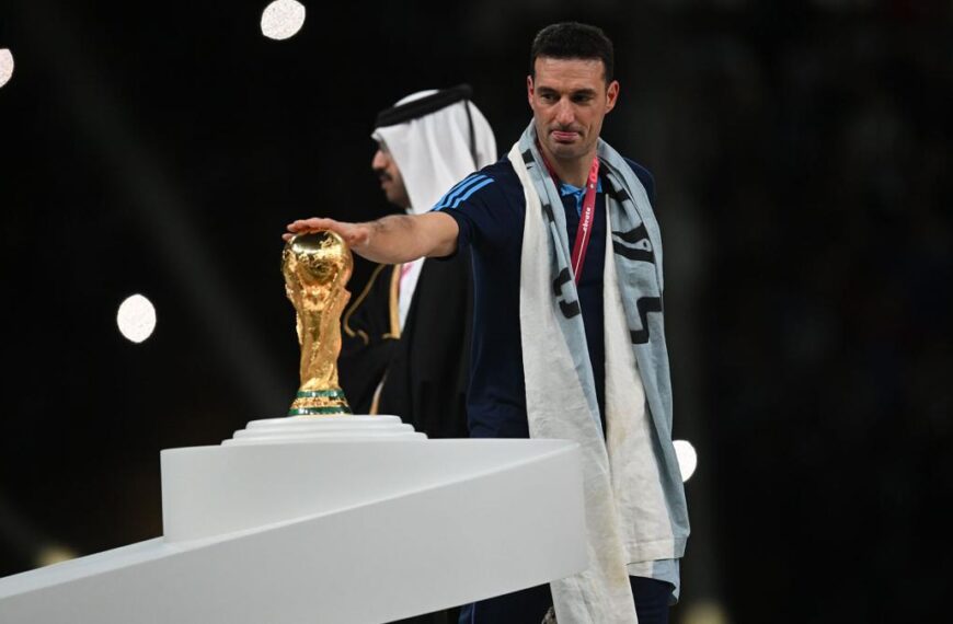 El agradecimiento de Scaloni a los hinchas: "Ustedes fueron el jugador número 12"