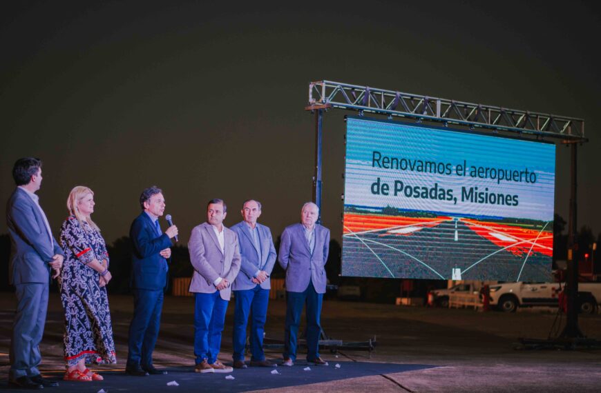 Herrera Ahuad y el Ministro de Transporte de la Nación inauguraron las nuevas obras del Aeropuerto de Posadas