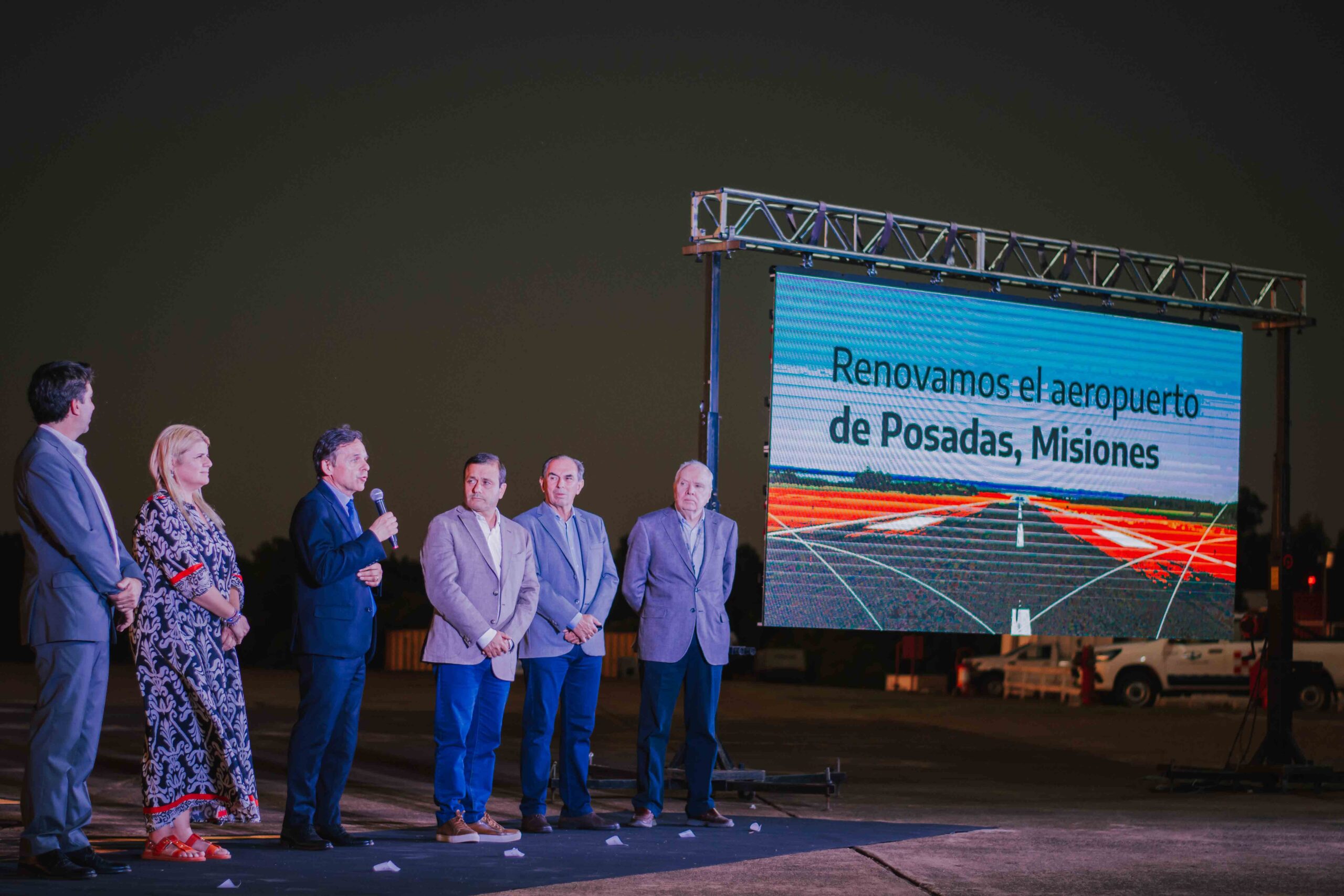 Herrera Ahuad y el Ministro de Transporte de la Nación inauguraron las nuevas obras del Aeropuerto de Posadas