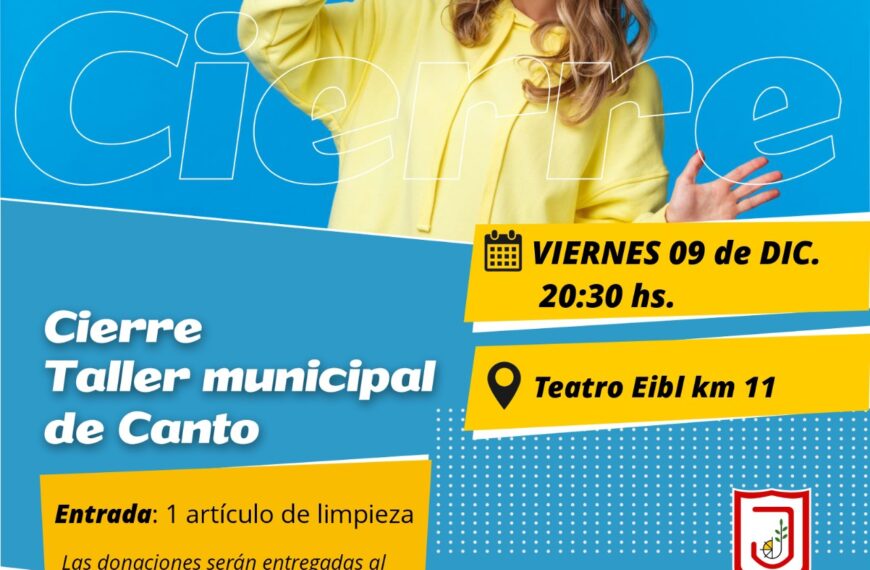Cierre del Taller Municipal de Canto