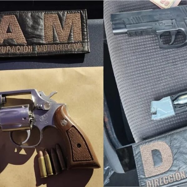 Detuvieron a tres hombres que efectuaron disparos en la vía pública y amenazaron a una mujer