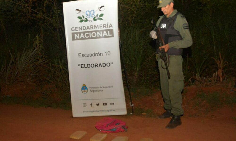 Gendarmería Nacional incautó más de 7 kg de marihuana en Puerto Esperanza