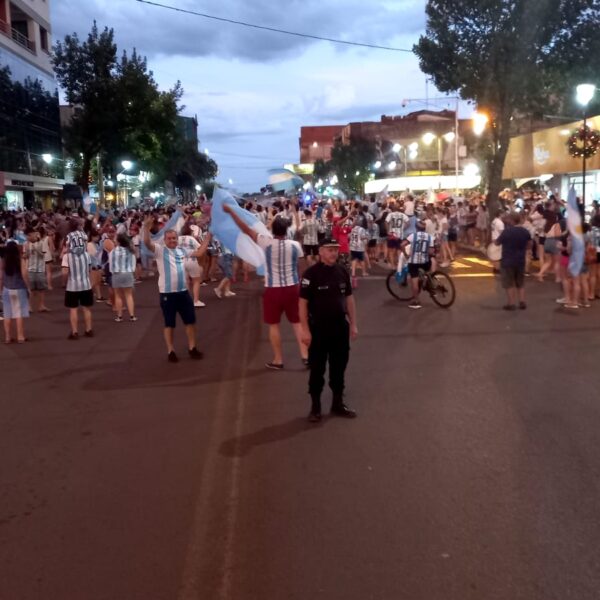 El Operativo de Seguridad de la URIII en el festejo por el triunfo de Argentina en el Mundial no registro incidentes