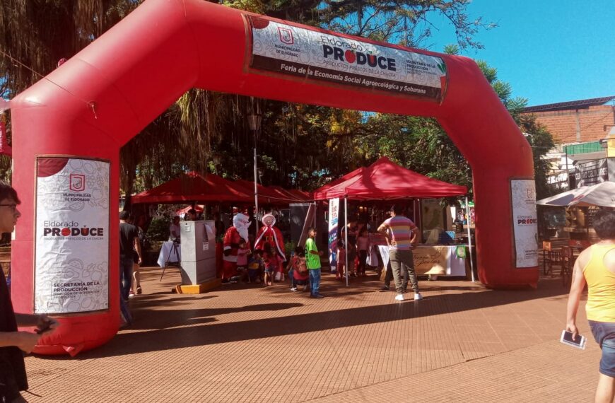 Arrancó la Feria de Navidad de “Eldorado Produce”