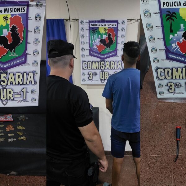 Un barretero fue detenido tras ingresar por la fuerza a una vivienda y robarse artefactos