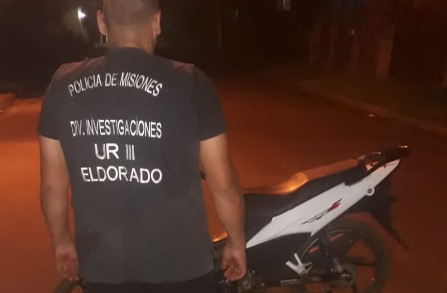 Detuvieron a tres hombres y recuperaron más motocicletas robadas en Misiones