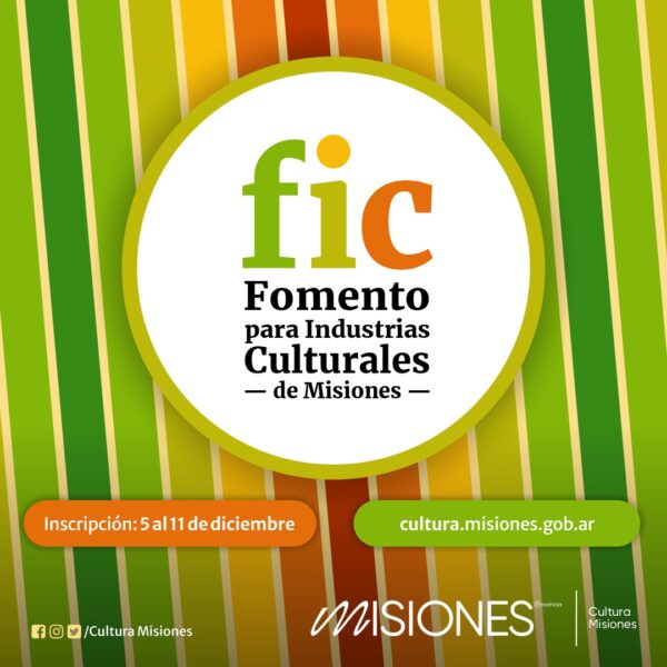 Mañana lunes abre la inscripción para el Fomento a las Industrias Culturales -FIC-