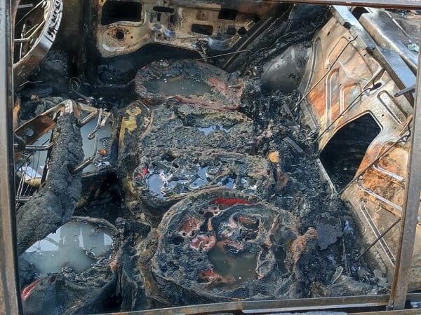 Iguazú: se incendió un auto que transportaba combustible de manera ilegal
