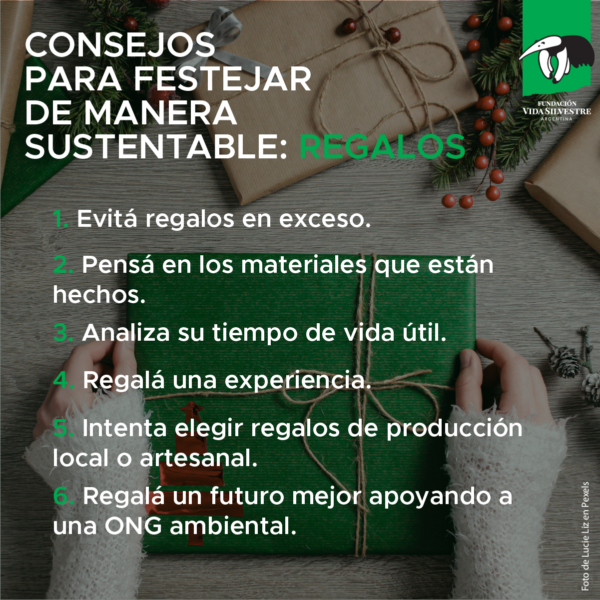 La Fundación Vida Silvestre Argentina difunde algunos consejos para festejar la fiestas de fin de año de manera amigable con el ambiente