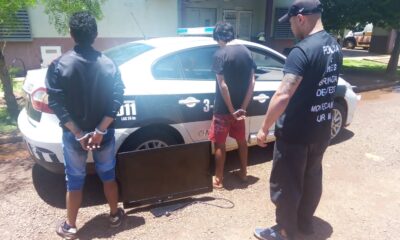Tres jóvenes fueron arrestados por desbalijar una vivienda en Montecarlo