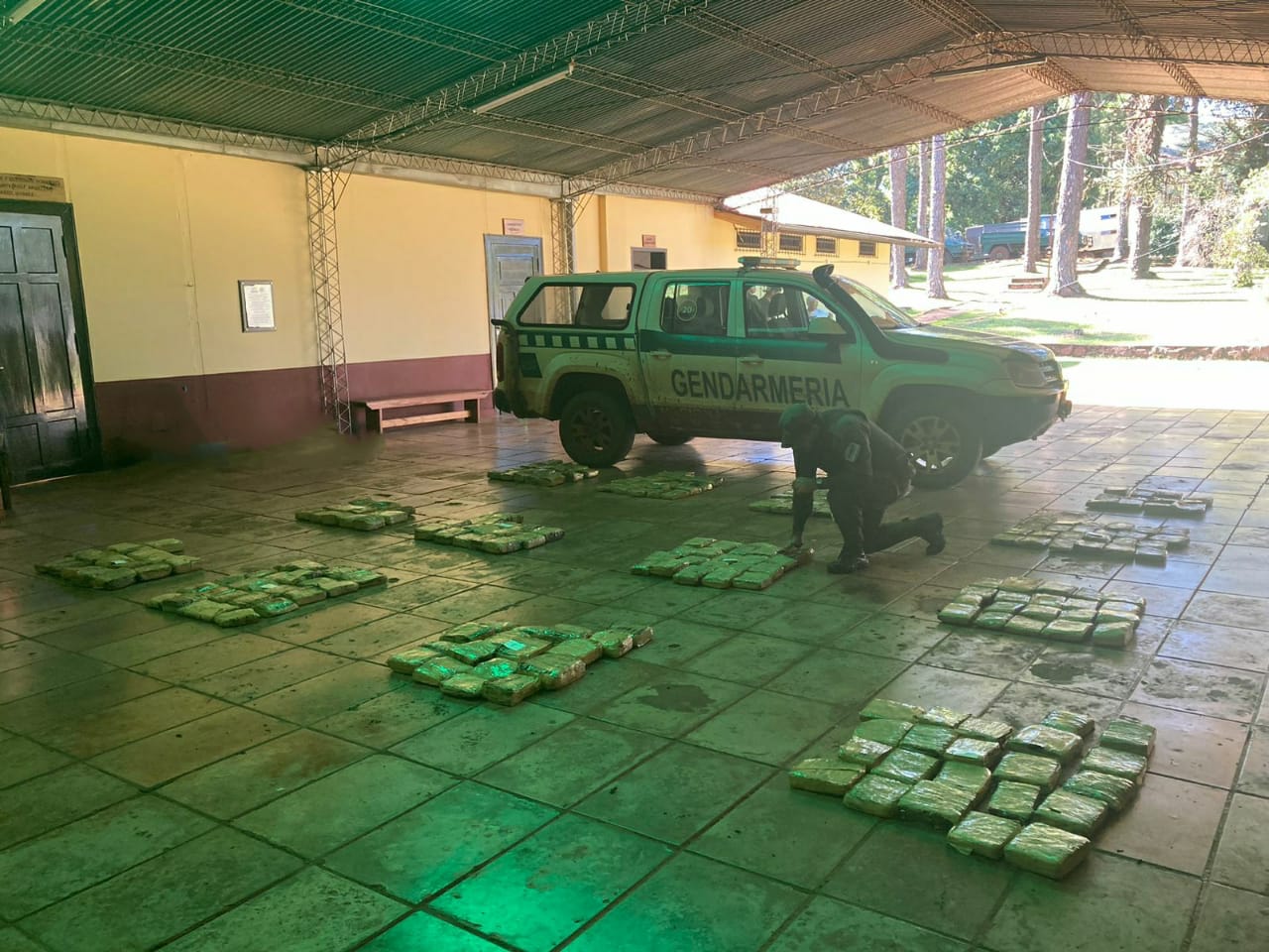 Gendarmería Nacional incautó 191 kilogramos de Marihuana en Colonia Victoria