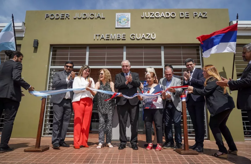 Passalacqua resaltó el acceso a la justicia más cercana a la gente en la inauguración del Juzgado de Paz de Itaembé Guazú