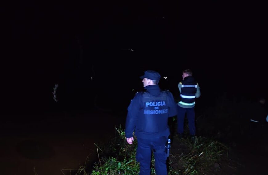 El Soberbio: buscan a un joven que cayó al Río Uruguay y no volvió a la superficie