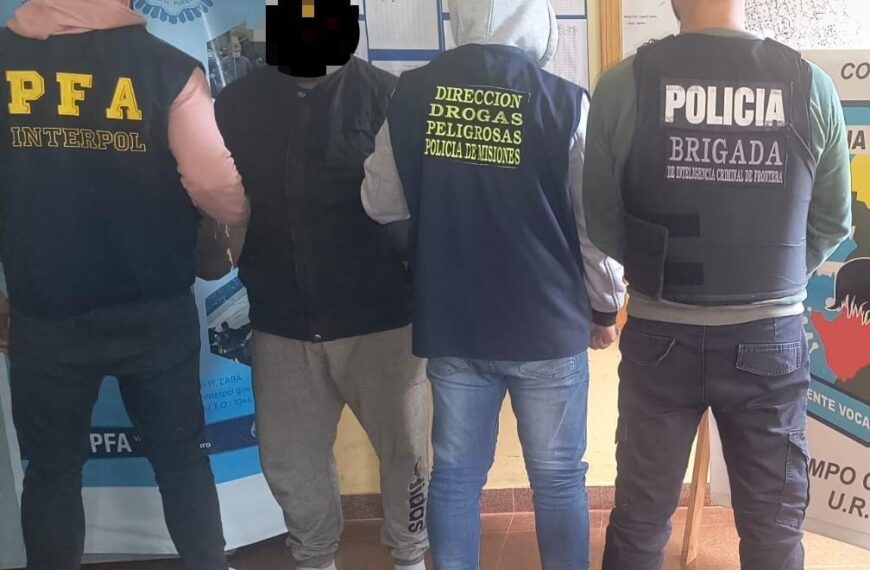 La Policía de Misiones capturó a un narcocriminal prófugo del Brasil con pedido de captura de interpol